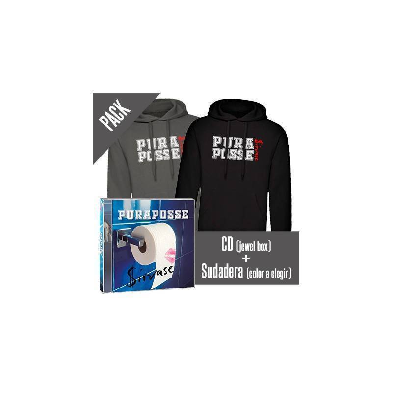 Pack CD "Sírvase"+ Sudadera "Sírvase"