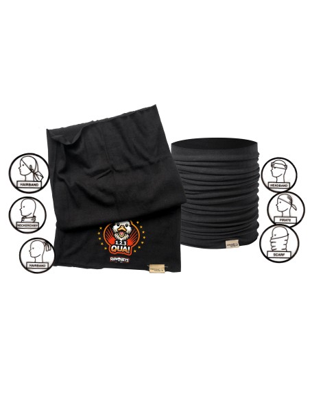 Braga de cuello de algodón orgánico "1,2,3, Qua!"