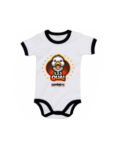 Body bebé con ribete "1,2,3, Qua!"
