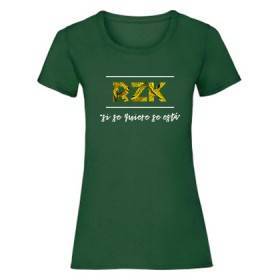 Camiseta verde oscuro chica "Si se quiere"