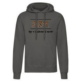 Sudadera gris chico "Voy a quitarme"