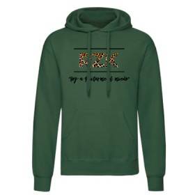 Sudadera verde oscuro chico "Voy a quitarme"