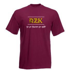 Camiseta granate chico "Si se quiere"