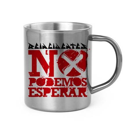 Taza metálica "No podemos esperar"