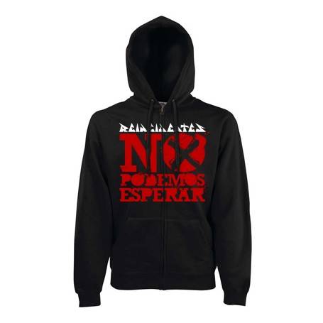 Sudadera cremallera "No podemos esperar"