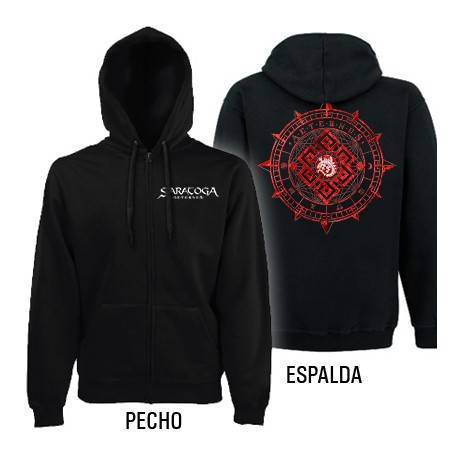 Sudadera con cremallera y trasera "Aeternus"