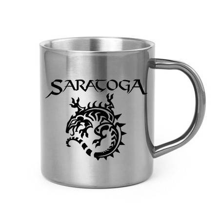 Taza metálica "Logo+Iguana"