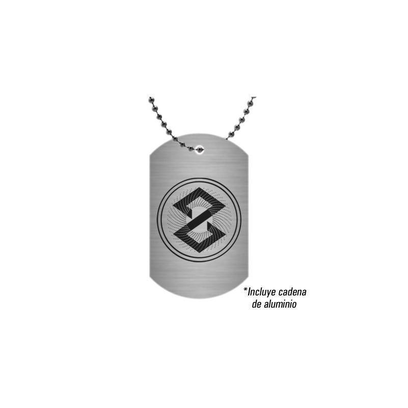 Colgante/Placa aluminio "Logo"