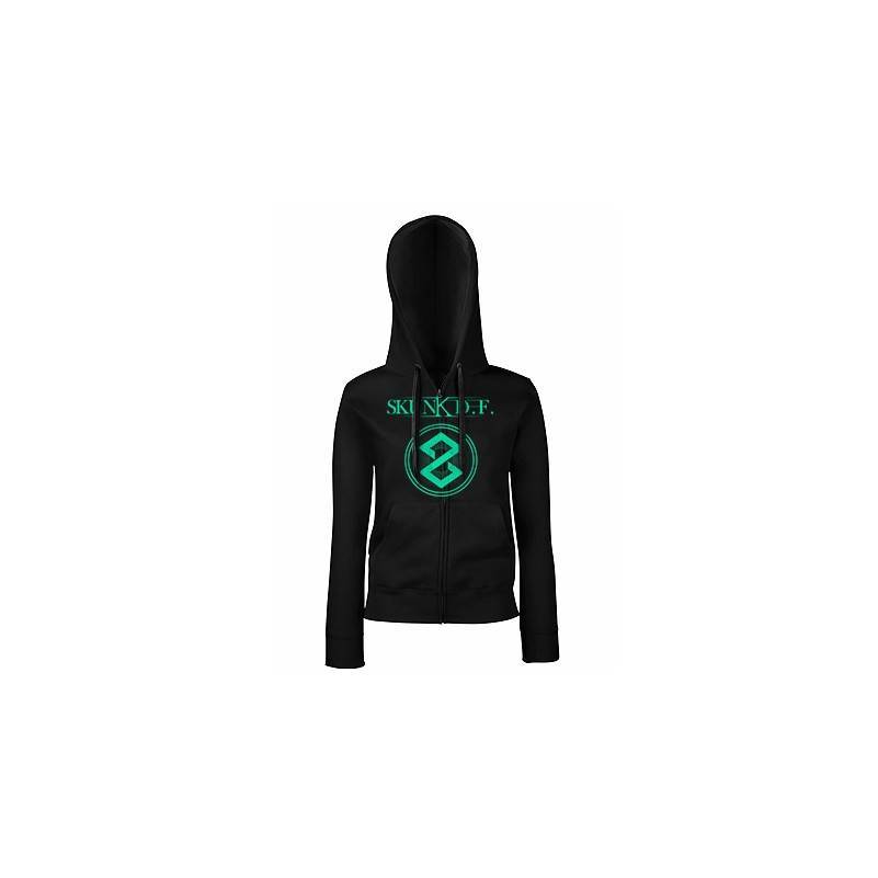 Sudadera cremallera  "Logo Verde"
