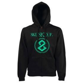 Sudadera cremallera  "Logo Verde"