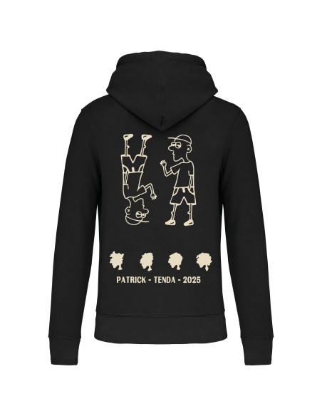 Sudadera "Si es un temblor" + "Patrick" trasera