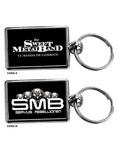 Llavero metálico "Logo TBC" + "Tu banda de combate"