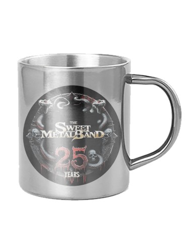 Taza metálica "25 Años"