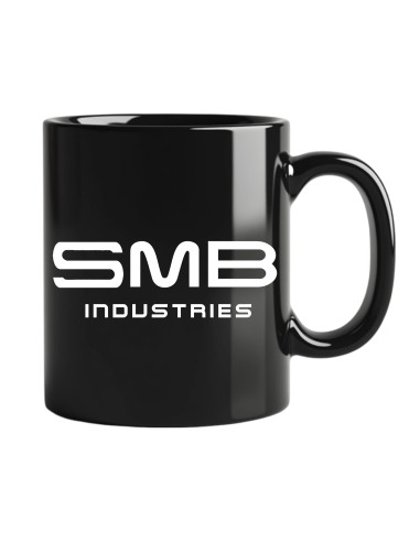 Taza cerámica negra "Industries"