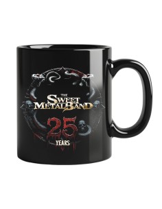 Taza cerámica negra "25 Años"
