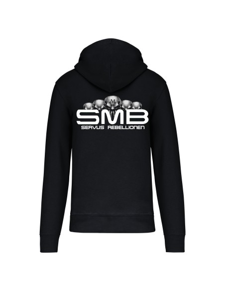 Sudadera cremallera “Logo TBC” + “Tu banda de combate” trasera