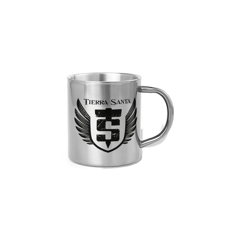 Taza metálica "Escudo Destino"