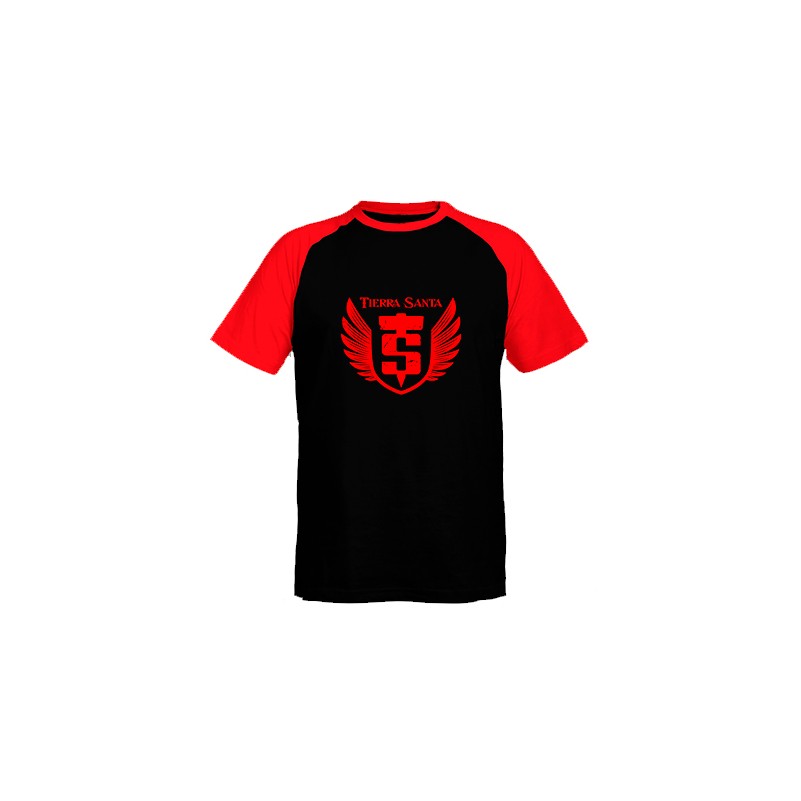 Camiseta ranglan mangas rojas "Escudo...