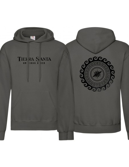 Sudadera "Un viaje Épico" delantera + "Brújula" trasera