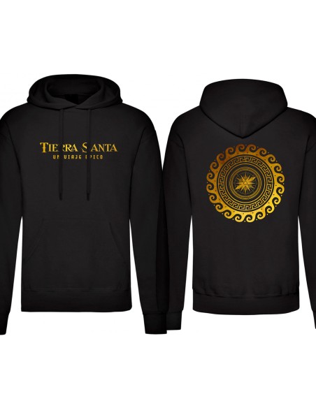 Sudadera "Un viaje Épico" delantera + "Brújula" trasera