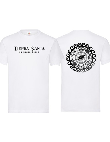 Camiseta Camiseta "Un viaje Épico" delantera + "Brújula" trasera