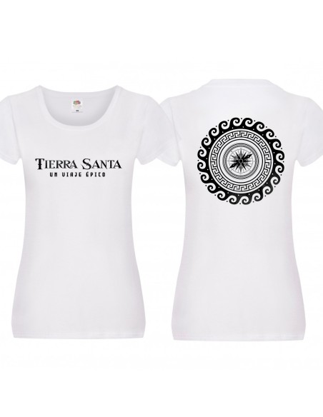 Camiseta Camiseta "Un viaje Épico" delantera + "Brújula" trasera