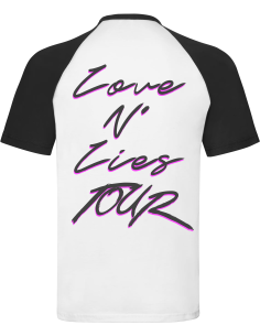 Camiseta ranglan "Foto" delantera + "Love N’ Lies Tour"... 2
