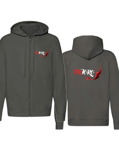 Sudadera cremallera con trasera...