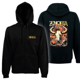 Sudadera cremallera con trasera "Wild buffalo"