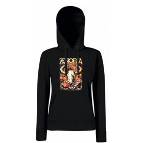 Sudadera negra chica "Wild buffalo"
