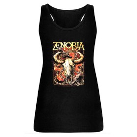 Camiseta negra chica tirantes "Wild buffalo"