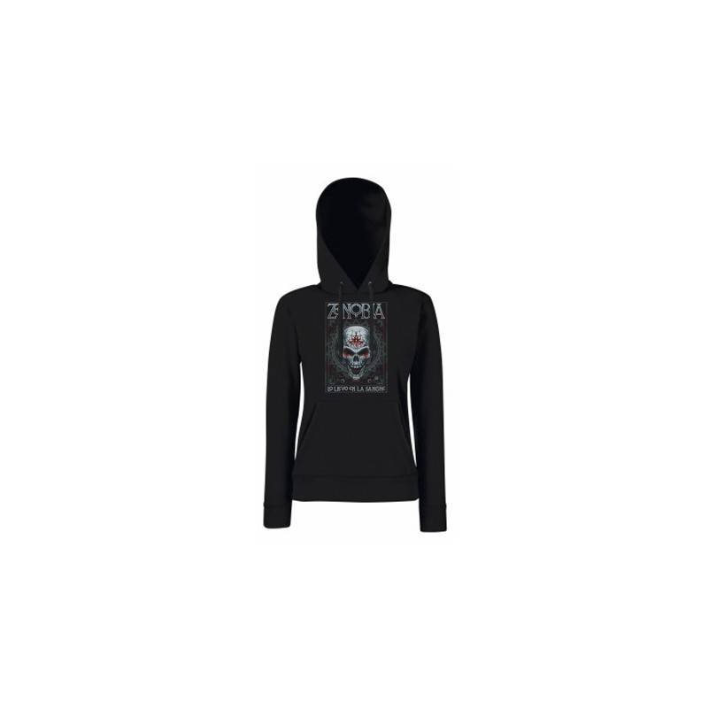 Sudadera negra "Skull & Blood"